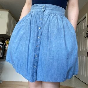2 for 20 💚 Button up denim skirt